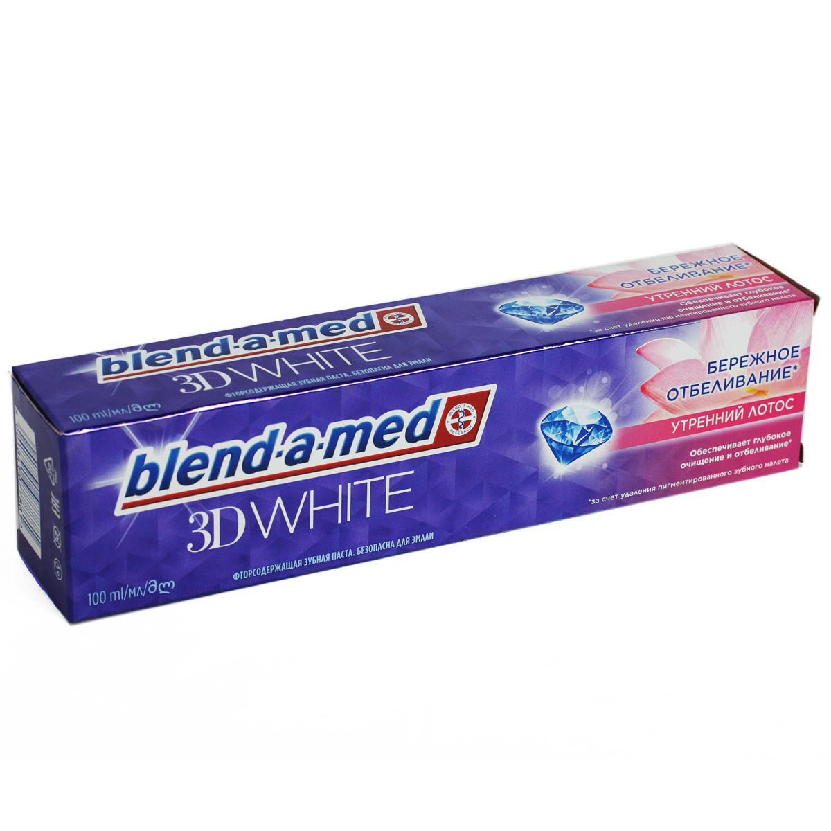 Blend-a-med 3D WHITE Утренний лотос зубная паста 100мл Blend-a-med 3D WHITE Утренний лотос зубная паста 100мл