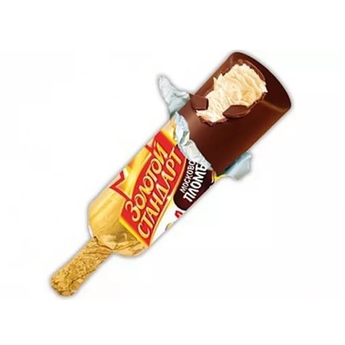 ЗОЛОТОЙ СТАНДАРТ Эскимо Москвоский пломбир в шоколаде 80г