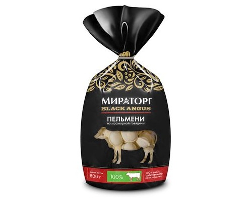Мираторг пельмени из мраморной говядиной премиум 800г Мираторг пельмени из мраморной говядиной премиум 800г