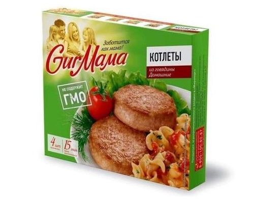 GURMAMA котлеты из говядины Домашние, 300 гр., Россия