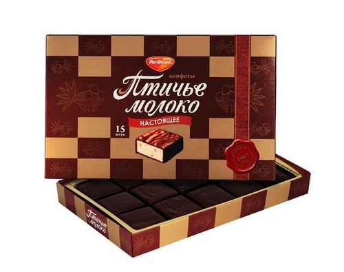 РотФронт конфеты Птичье Молоко коробка 200г