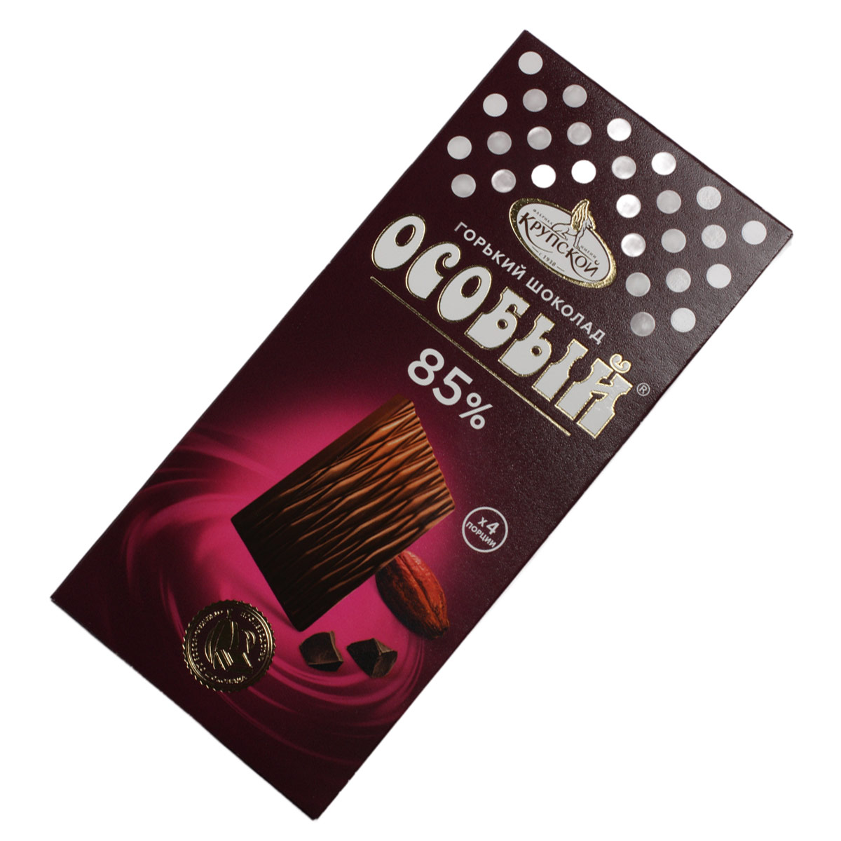 Шоколад Особый горький 85% Фабрика Крупской 88г