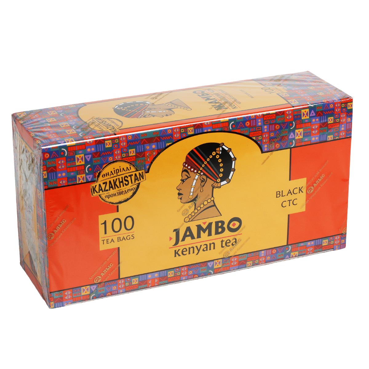 ЖАМБО кенийский черный байховый чай 100пак X2г 200г