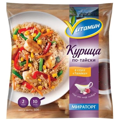 VИТАМИН Курица По-тайски  в соусе Талаки 600г