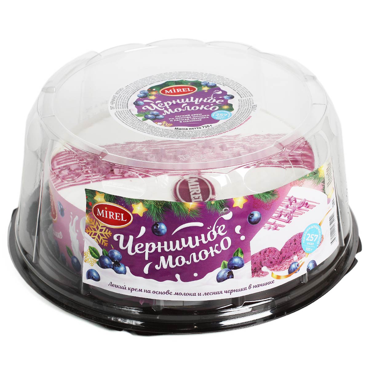 MIREL торт Черничное молоко 750г MIREL торт Черничное молоко 750г
