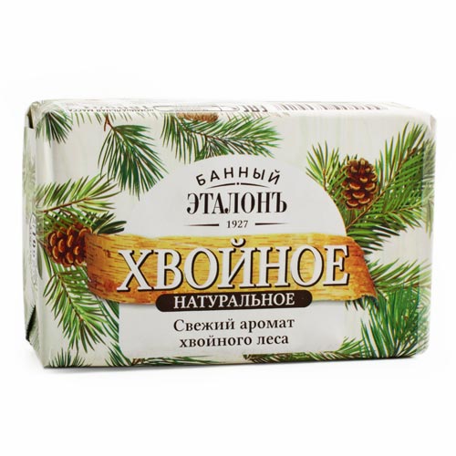 Банный Эталон мыло Хвойное натуральное 180г 