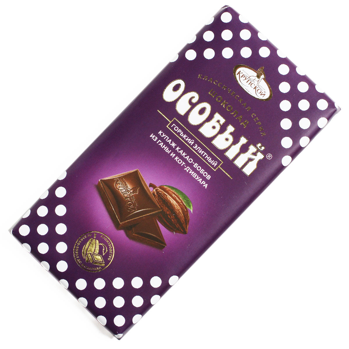 Шоколад Особый горький элитный Фабрика Крупской 85г