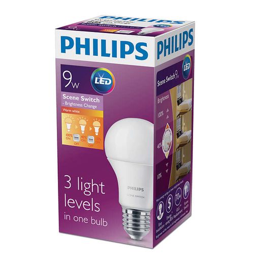 PHILIPS LED лампочка 9 Вт E27 теплый свет 220-240V