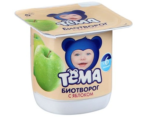 ТЕМА Биотворог яблоко 4.2% 100г ТЕМА Биотворог яблоко 4.2% 100г