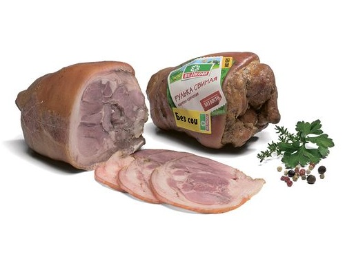 ВЕЛКОМ Рулька бескостная варено-копченая 1кг