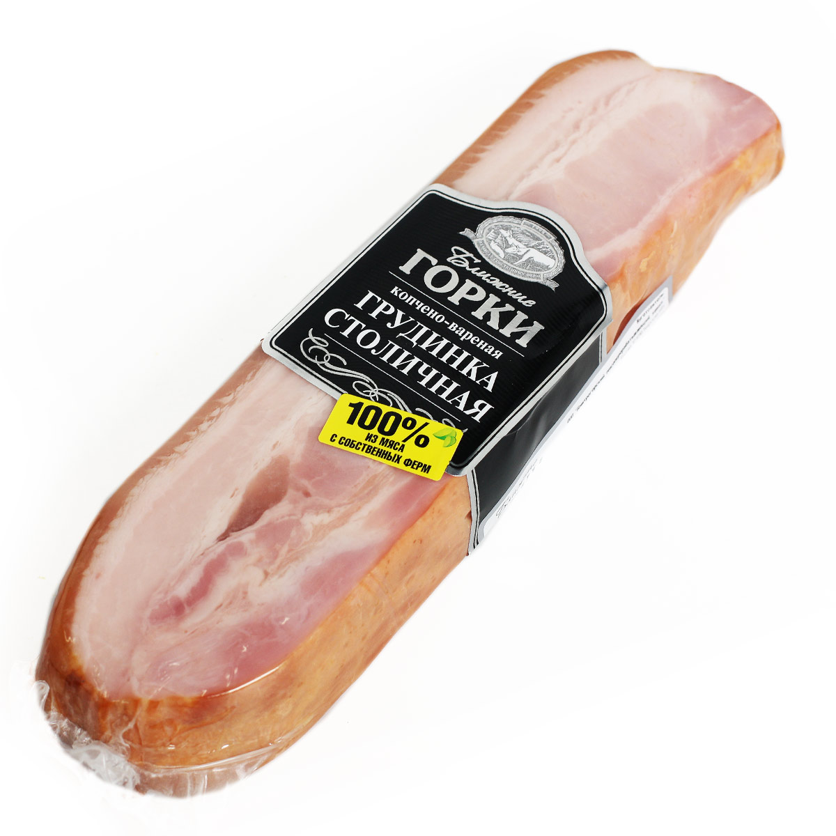 Ближние горки грудинка столичная копчено-варёная 350г