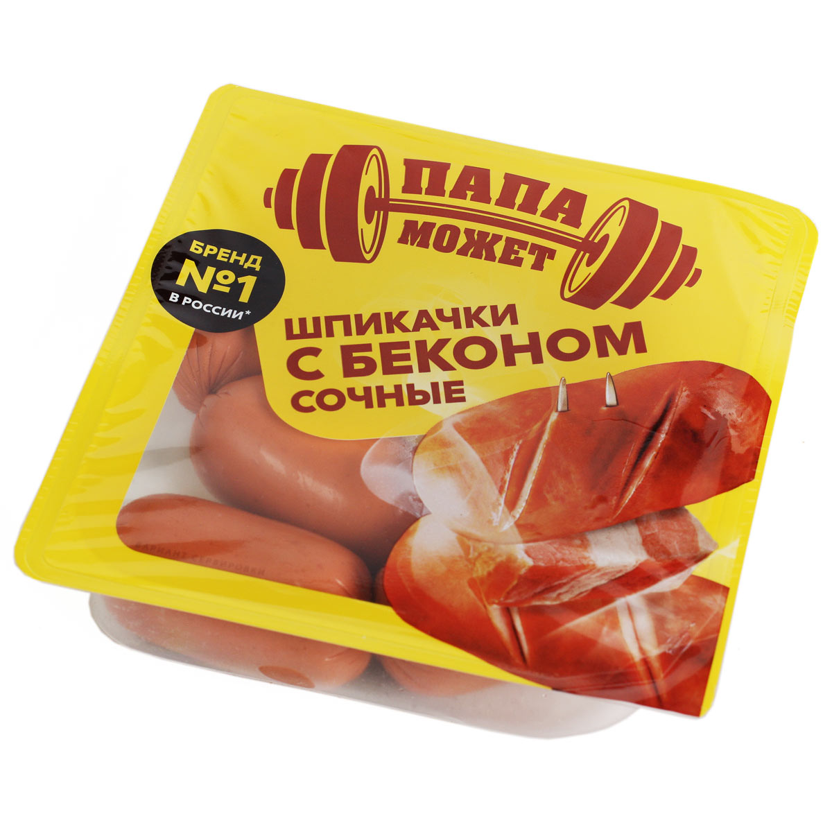 Папа Может Шпикачки с беконом сочные Останкино 300г Папа Может Шпикачки с беконом сочные Останкино 300г
