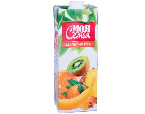 МОЯ СЕМЬЯ, Нектар Мультифрут, 1 л. МОЯ СЕМЬЯ, Нектар Мультифрут, 1 л.
