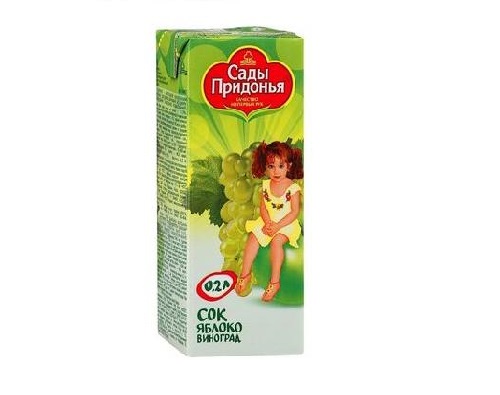 Сады Придонья сок Яблоко-Виноград 0.2л