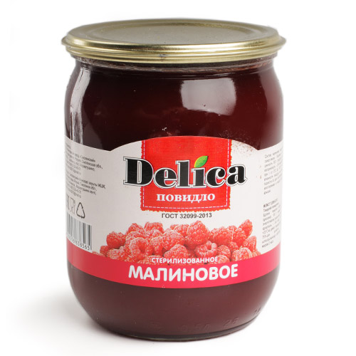 Delica малиновое повидло ГОСТ600г Delica малиновое повидло ГОСТ600г