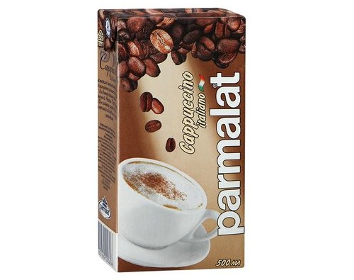 PARMALAT молочный коктейль Капуччино 500г  PARMALAT молочный коктейль Капуччино 500г