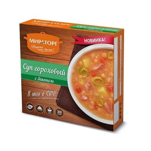 МИРАТОРГ Суп-пюре гороховый с беконом 300г 