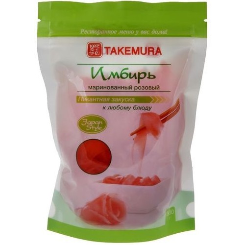 TAKEMURA Имбирь маринованный  розовый 300г
