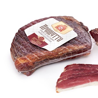 Ветчина Прошутто сырокопченая в нарезке Гродненский МК