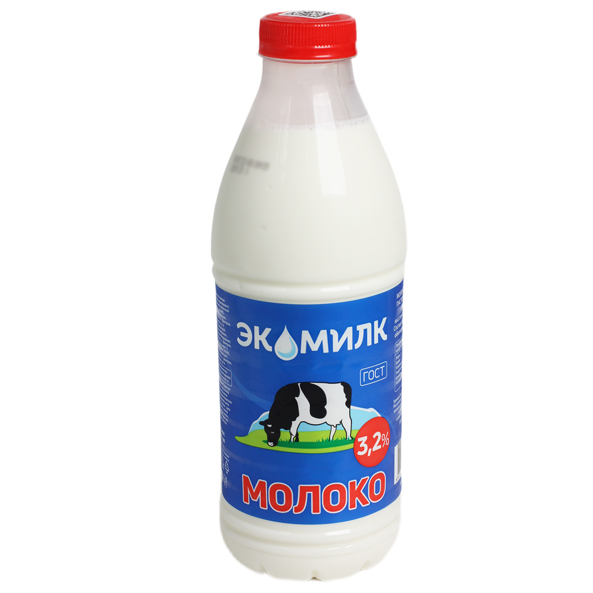ЭКОМИЛК молоко пастерилизованное 3,2 % 930г