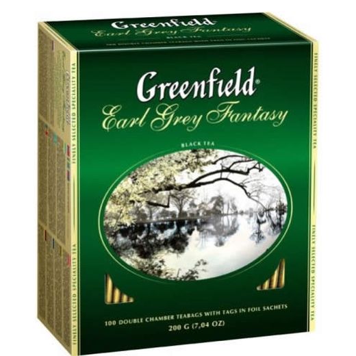 Чай черный Greenfield Earl Grey Fantasy 100пак X2г 200г Чай черный Greenfield Earl Grey Fantasy 100пак X2г 200г