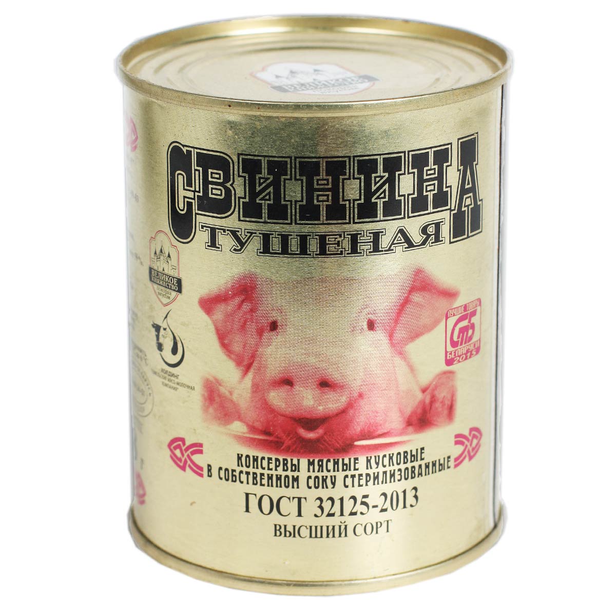 Великое княжество Свинина тушеная 97.5% мяса 338г Великое княжество Свинина тушеная 97.5% мяса 338г