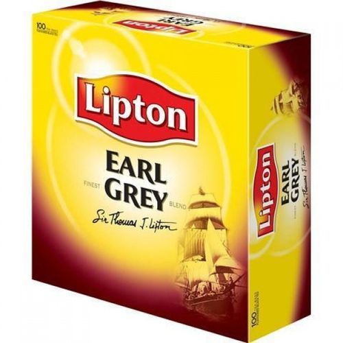 Чай черный LIPTON Эрл Грэй 100пак X2г 200г