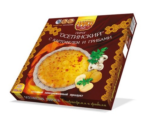 Максо Пирог Осетинский картофелем и грибами 500г Максо Пирог Осетинский картофелем и грибами 500г