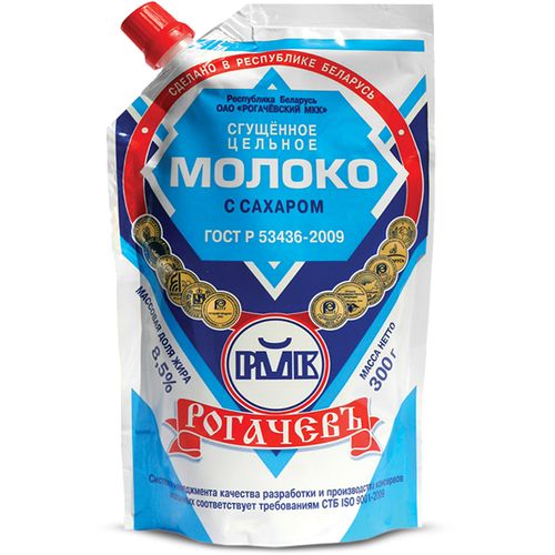 Рогачевъ молоко сгущенное в сашете 280г Рогачевъ молоко сгущенное в сашете 280г