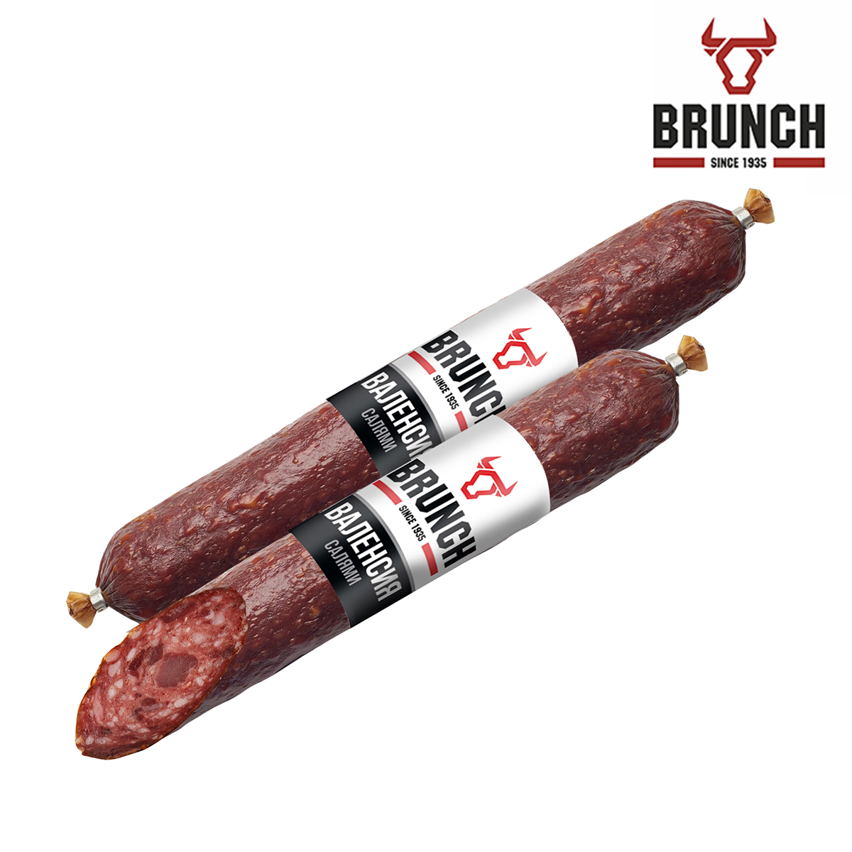 BRUNCH Колбаса сырокопченая Брунч Валенсия Брянский МК BRUNCH Колбаса сырокопченая Брунч Валенсия Брянский МК