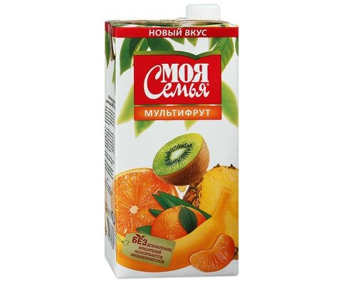МОЯ СЕМЬЯ, Нектар Мультифрут, 2 л.