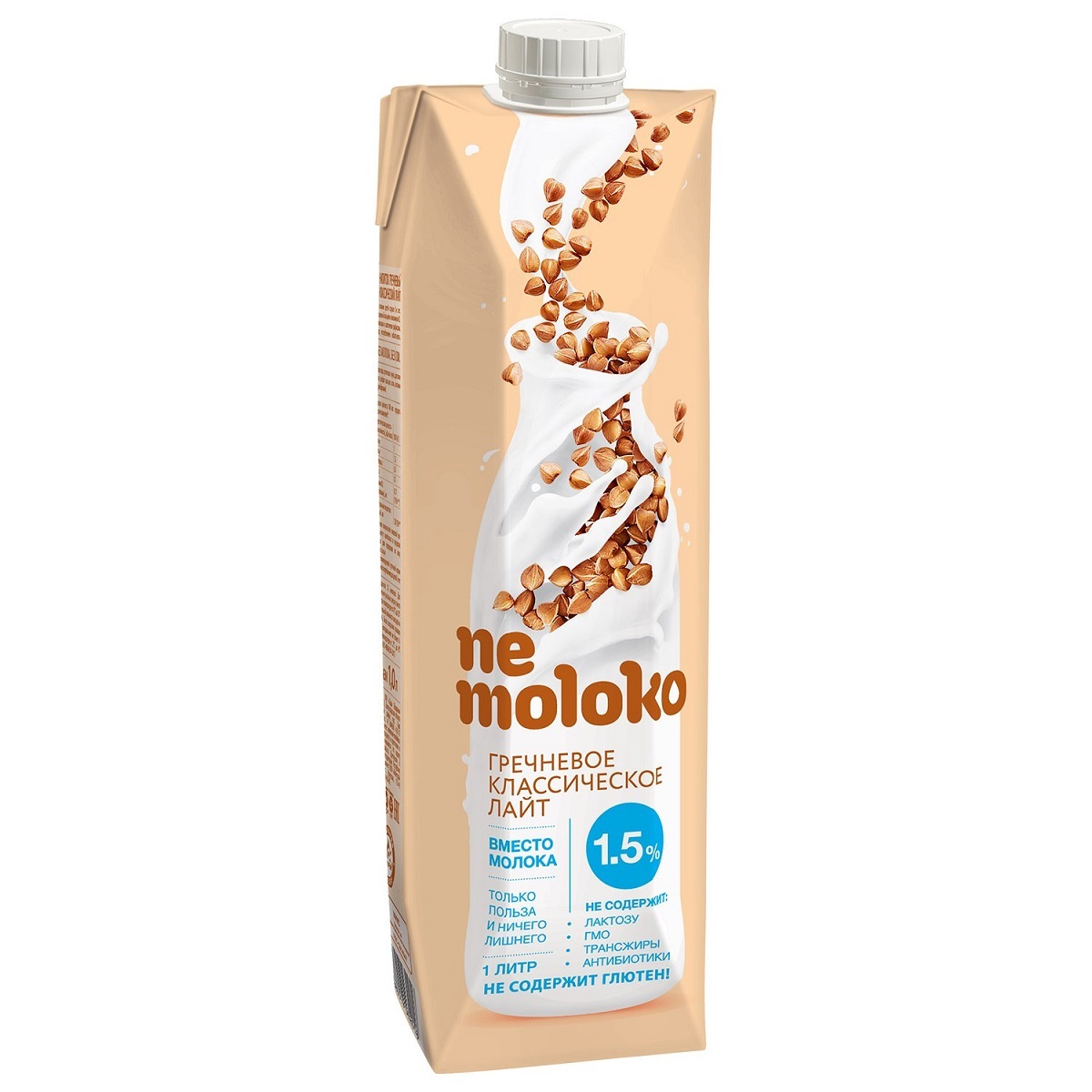 Немолоко овсяное Nemoloko напиток лайт 1.5% 1л Немолоко овсяное Nemoloko напиток лайт 1.5% 1л