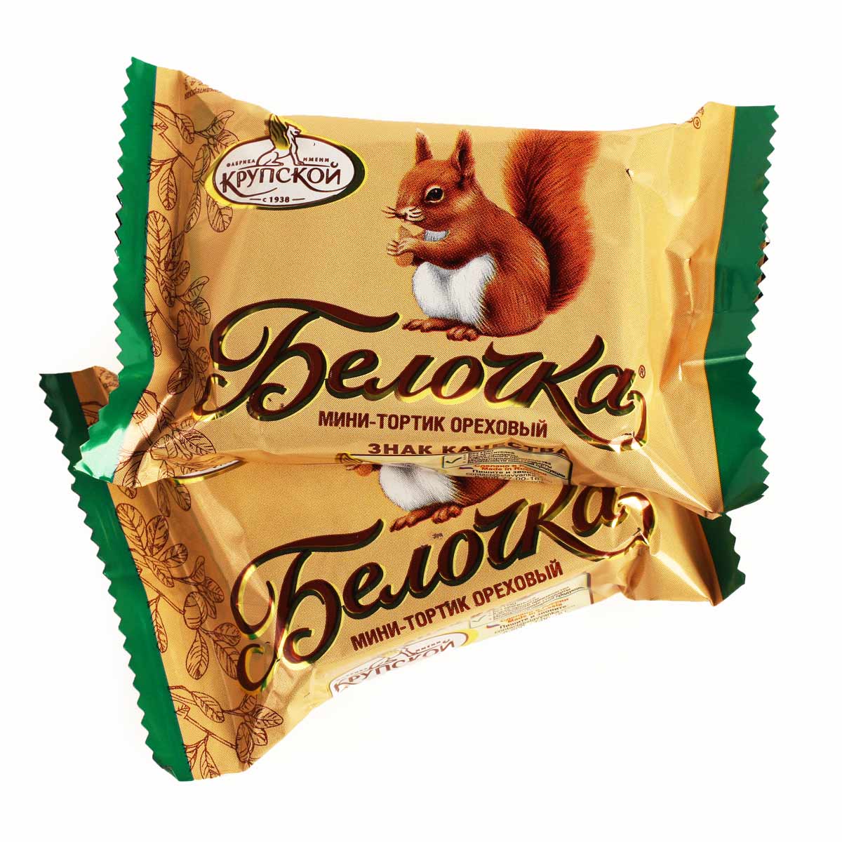 Белочка с фундуком торт КФ КРУПСКОЙ 38г  