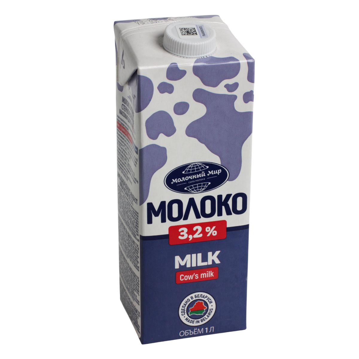 Молочный Мир Молоко стерилизованное 3,2% 1л