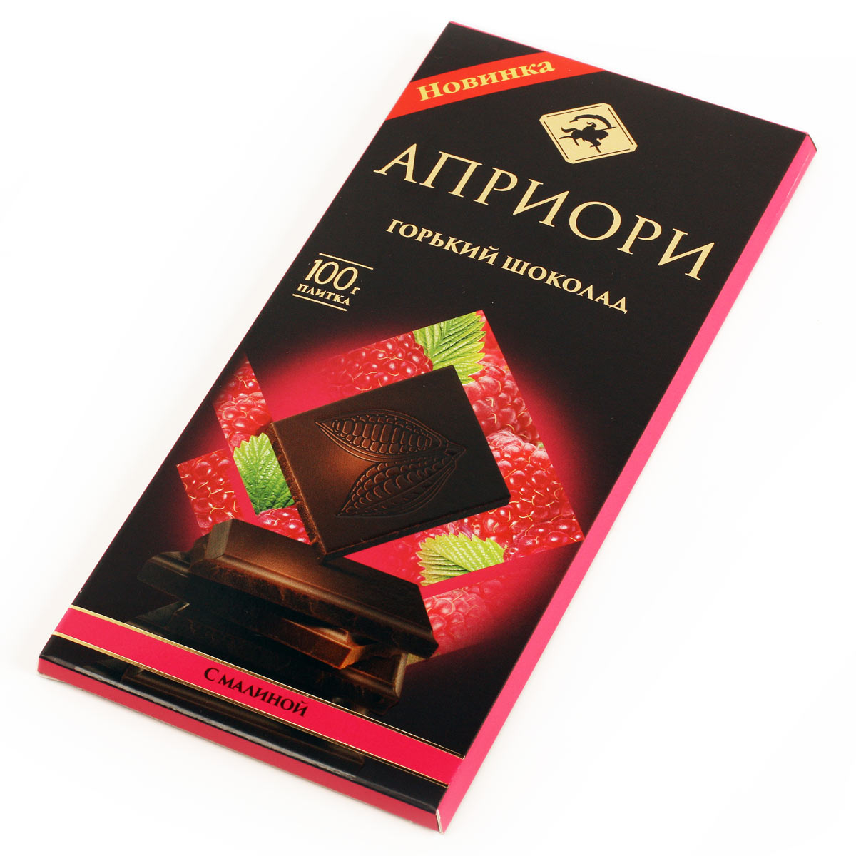 АПРИОРИ горький шоколад с малиной 100г