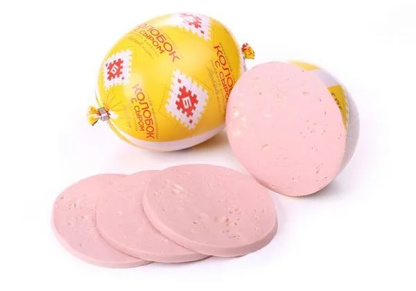 Колбаса Колобок с сыром Брестский мясокомбинат 