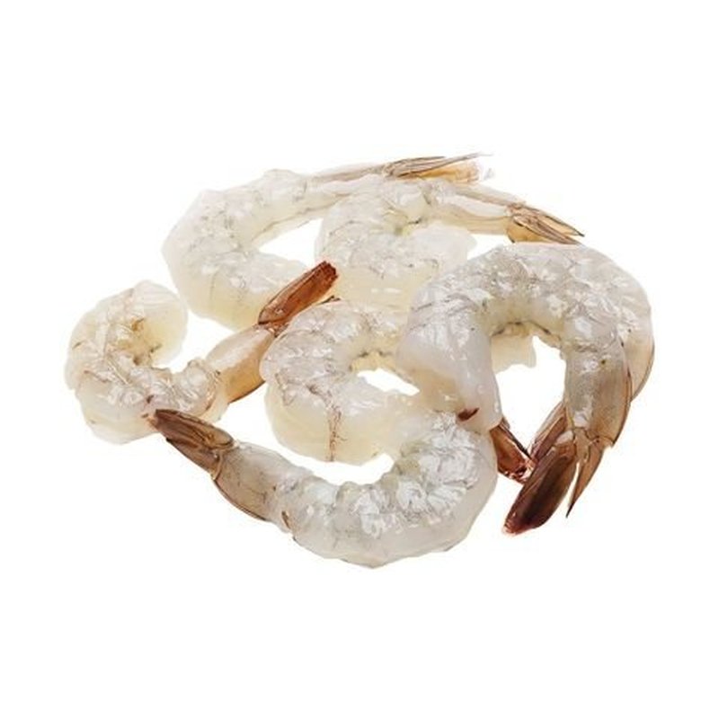 ТИГРОВЫЕ КРЕВЕТКИ ЧЕРНЫЕ очищенные без головы свежемороженые на хвосте 26/30