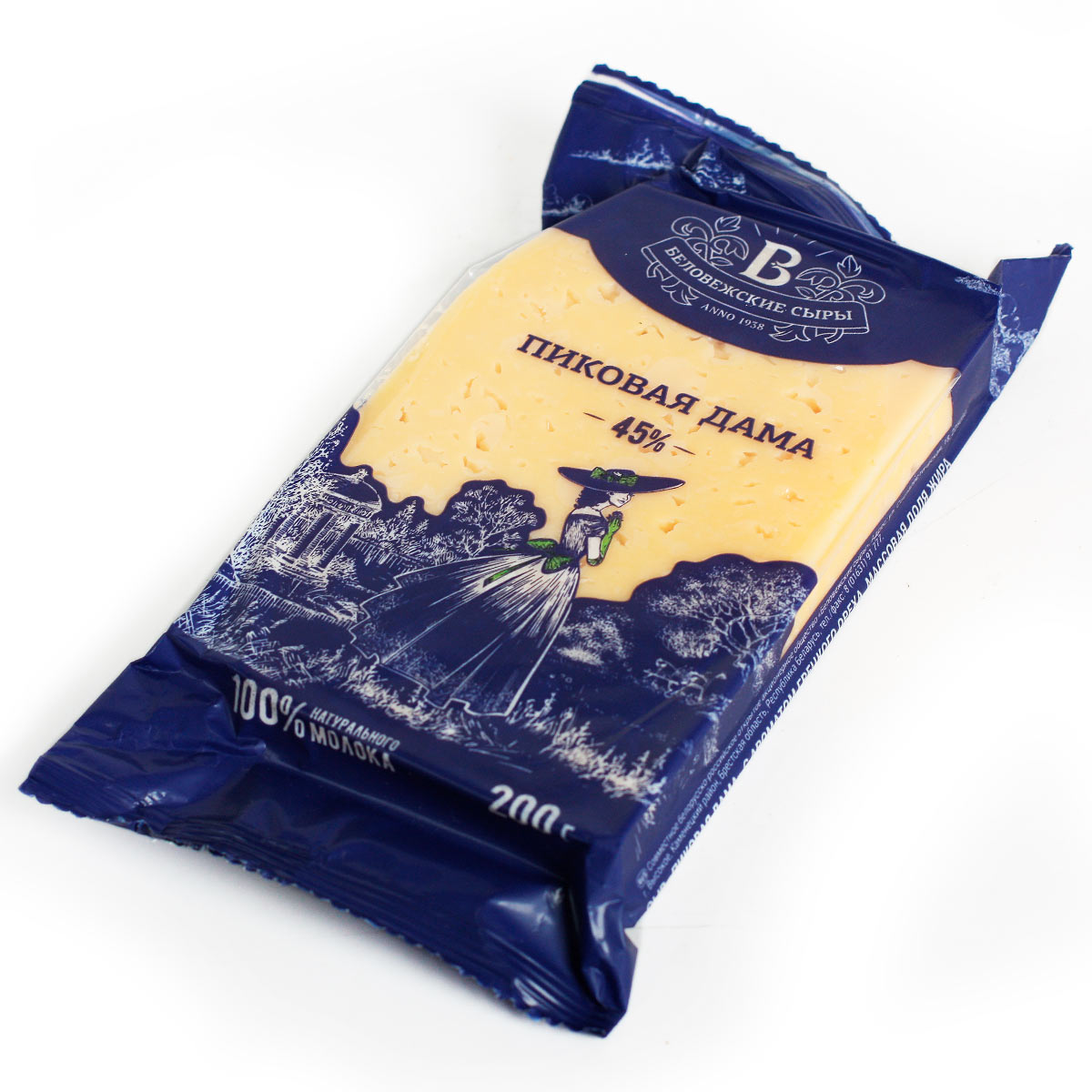 Беловежские сыры ПИКОВАЯ ДАМА сыр  45% 200г