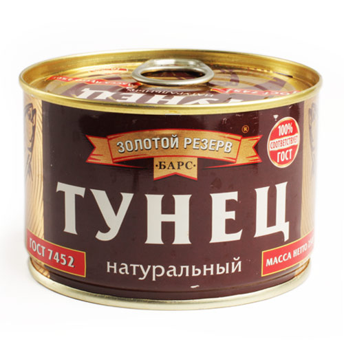 Тунец нат. бланшированный в масле БАРС 250г