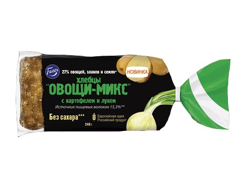 Fazer Хлебцы овощи-микс с картофелем и луком без сахара 240г