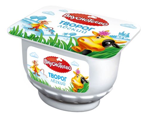 ВКУСНОТЕЕВО Творог мягкий, легкий, 0,3%, 175г 