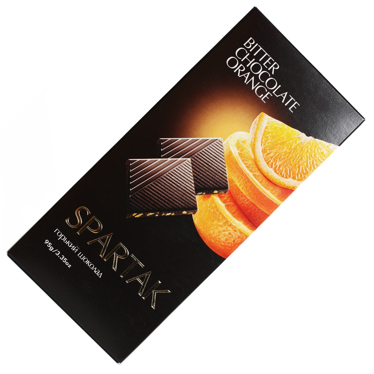 СПАРТАК шоколад горький с апельсином 56% 95г