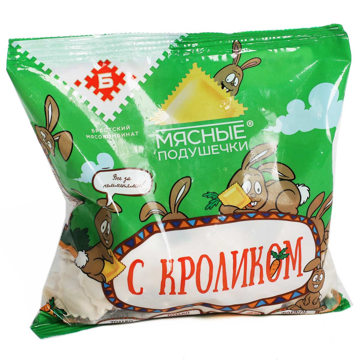 Пельмени мясные подушечки с кроликом 430г Брестский МК