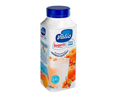 VALIO Йогурт питьевой Абрикос/облепиха 0.4% 330г VALIO Йогурт питьевой Абрикос/облепиха 0.4% 330г