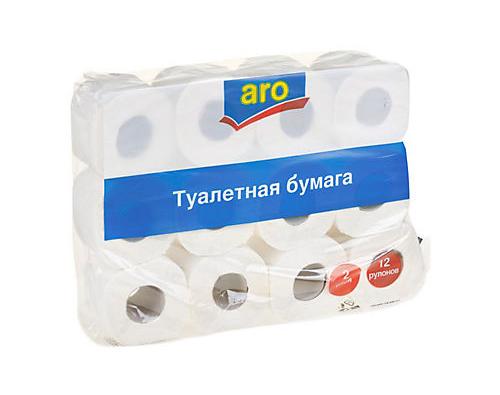 Aro туалетная бумага 2 слоя 12P