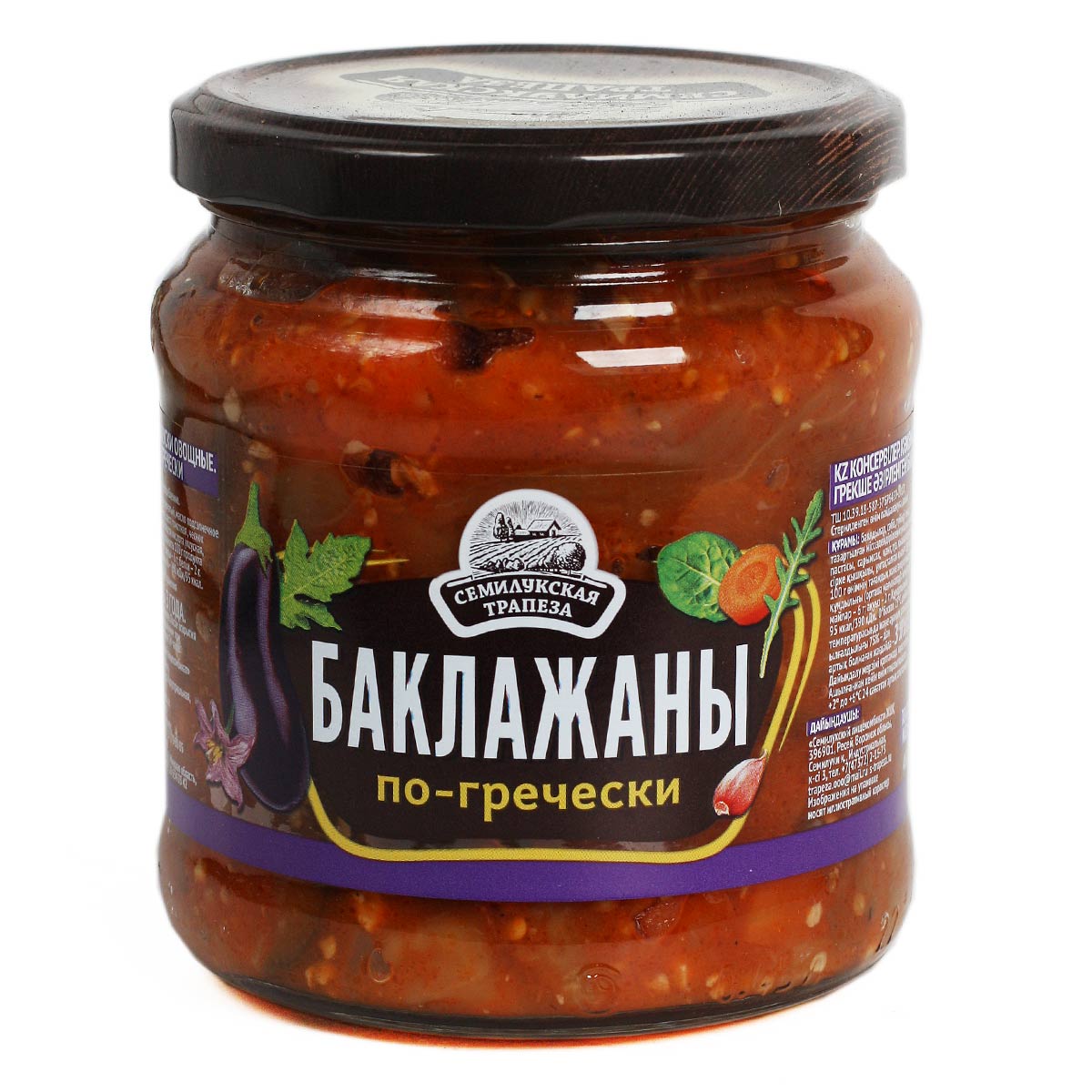 Баклажаны по гречески Семилукская трапеза 460г Баклажаны по гречески Семилукская трапеза 460г