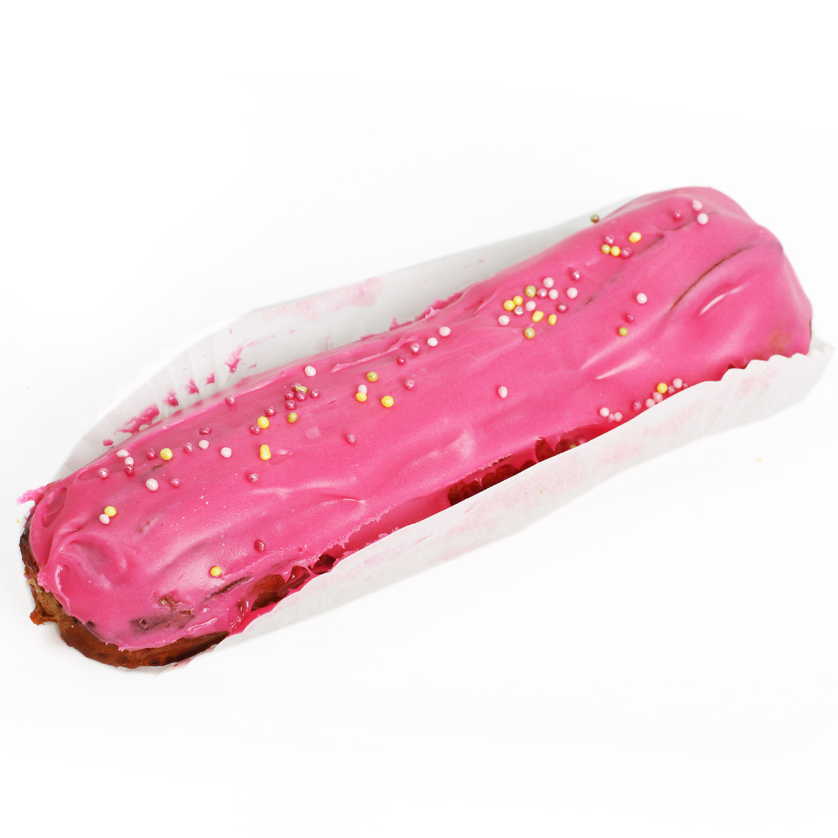 Пирожное Эклер клубничный пекарня Бриошь 75г