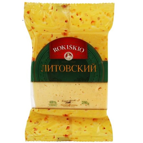 ROKISKIO cыр Литовский 48%, 250 гр.