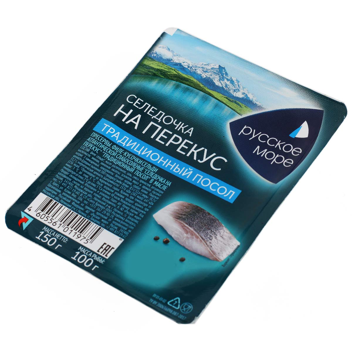 Селёдочка на перекус традиционный посол РУССКОЕ МОРЕ 150г