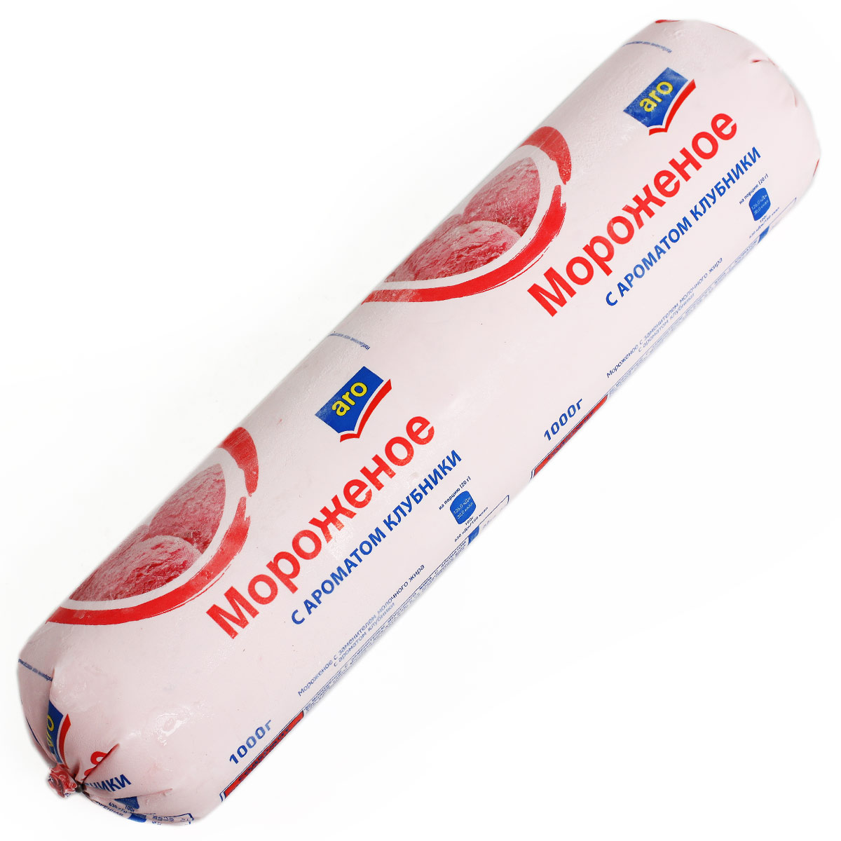 ARO Мороженое клубничное в тубе 1кг ARO Мороженое клубничное в тубе 1кг
